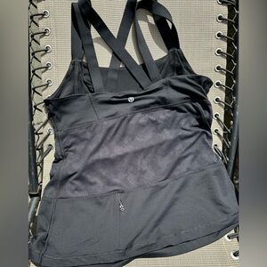 Lululemon strappy tank top with mesh detailing
